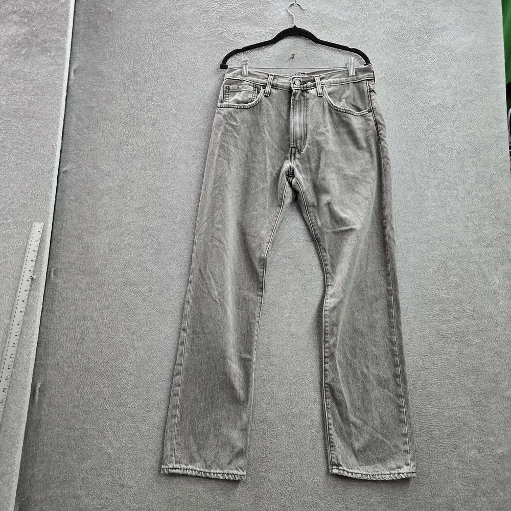Levi's 551 z Men Jeans 32X34‎ Gray Denim Premium Authentic Straight Fit 30